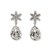 Snow Crystal  Drop Pierce