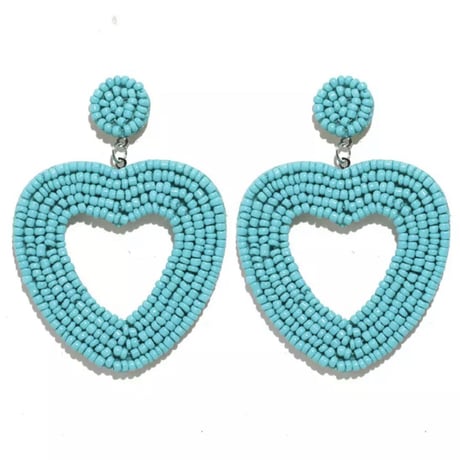 Heart Beads Pierce/9color
