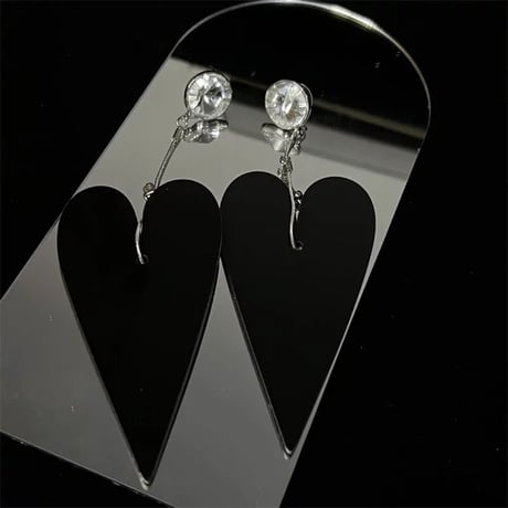 Big Crystal Heart Drop Pierce
