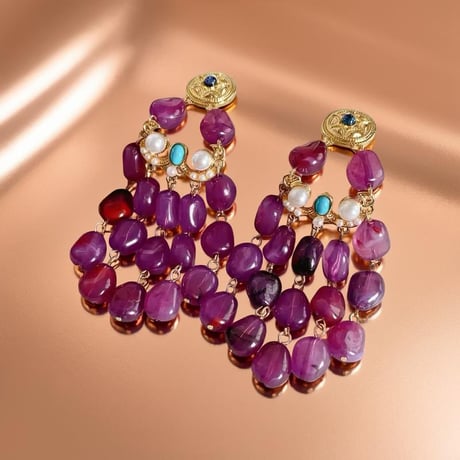 Purple Jellybeans Stone Pierce
