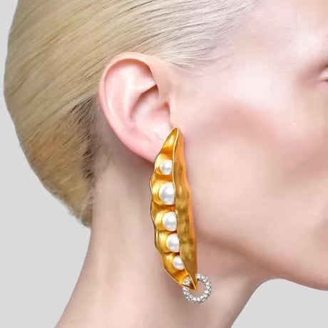 Metal Beans Pierce/2color