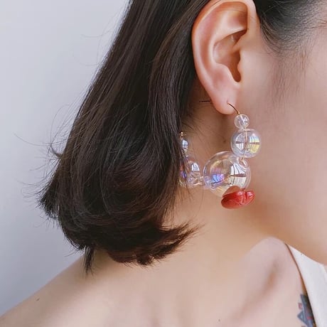 Heart Bubble Hoop Pierce