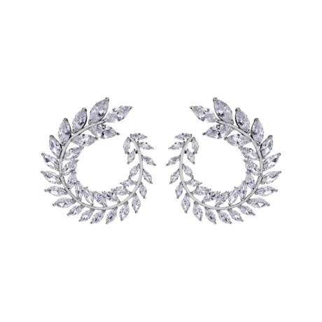 Crystal Leaf Pierce