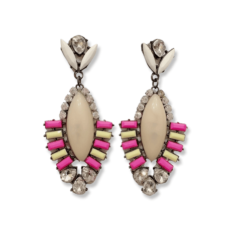 Teardrop Stone Bijou Pierce/2color