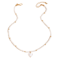 Heart Pearl Necklace