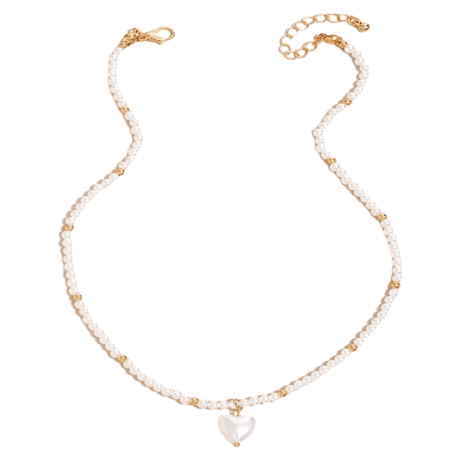 Heart Pearl Necklace