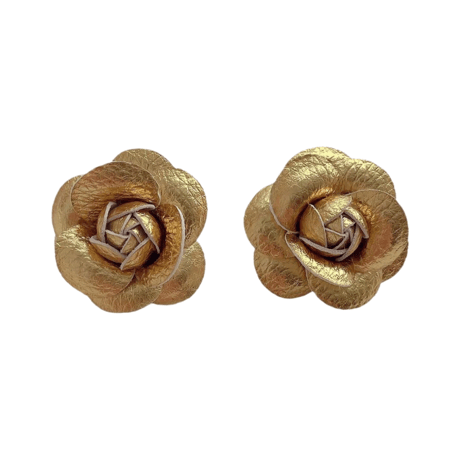Camellia Leather Pierce/2color