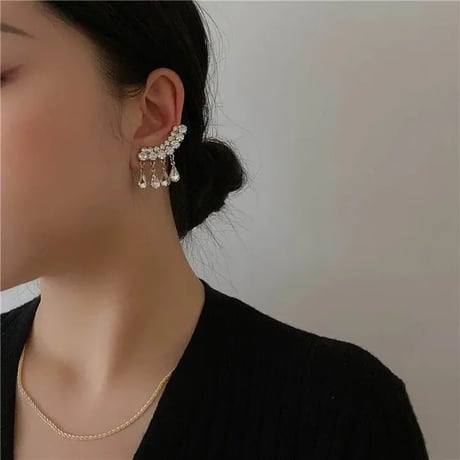 Crystal Bijou Earcuff Pierce