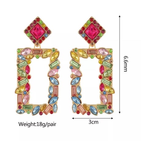 Square Drop Pierce