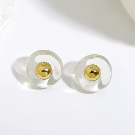 Circle Clear Pierce/2color