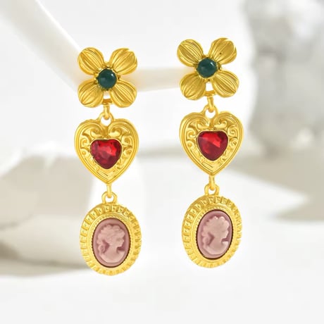 Cameo Antiquestyle Pierce/2color