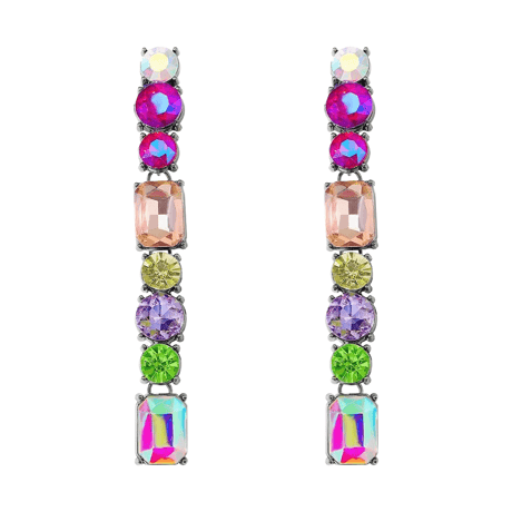 Aurora Crystal Long Pierce