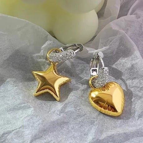 Heart&Star Balloon Pierce/2color