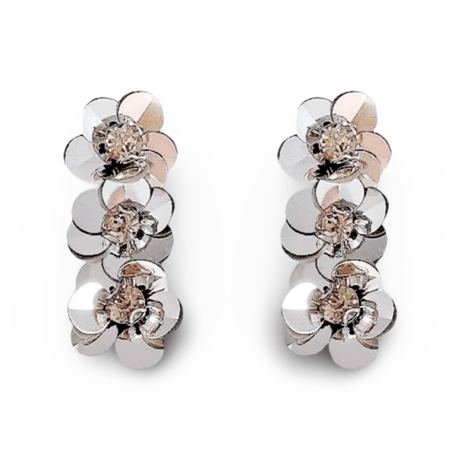 Spangle Crystal Flower Pierce