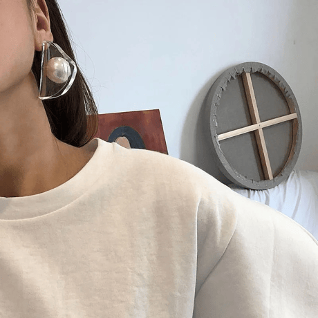 Big Pearl Clear Pierce/3color