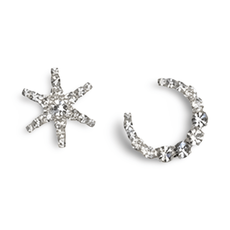Moon & Snow Crystal Pierce