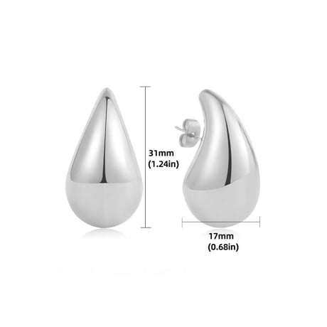Metal Teardrop Pierce/2color
