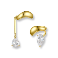 Teardrop Asymmetry Earcuff/2color