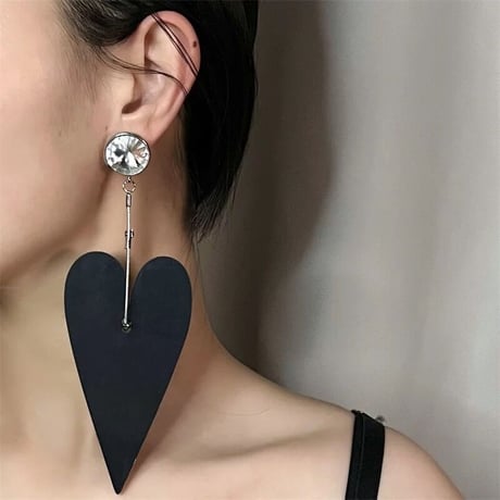 Big Crystal Heart Drop Pierce