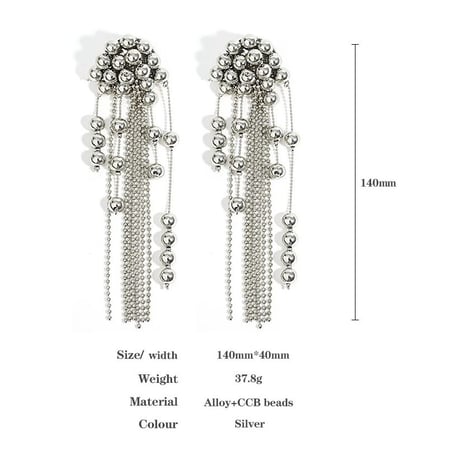 Metal Ball Fringe Pierce