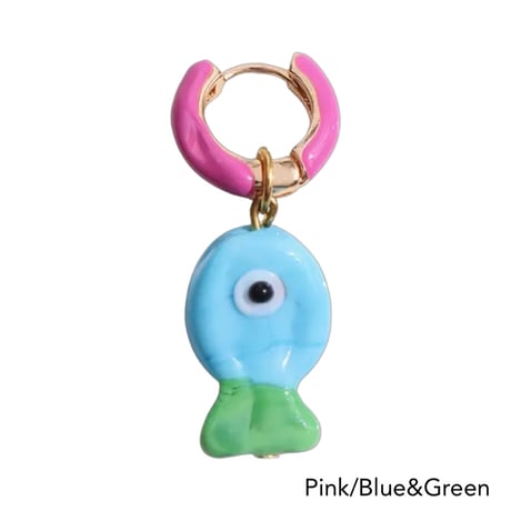 Cute Fish Hoop Pierce/11color