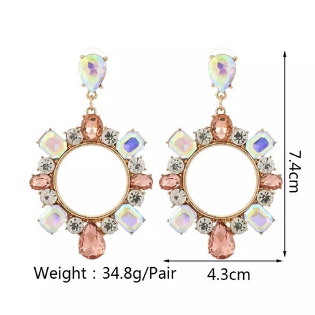 Aurora Circle Drop Pierce