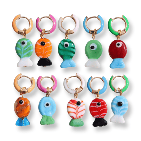 Cute Fish Hoop Pierce/11color