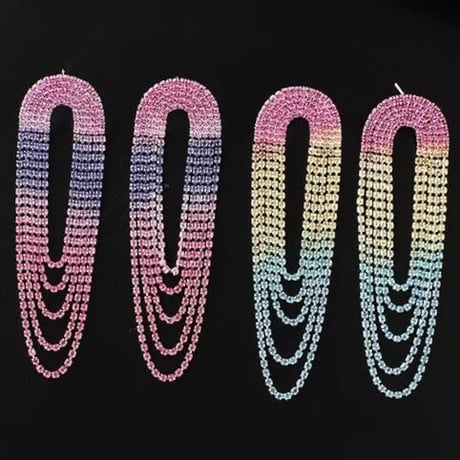 Gradation Shirring Pierce/2color