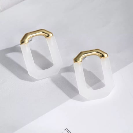 Metallic&Mat Octagon Pierce
