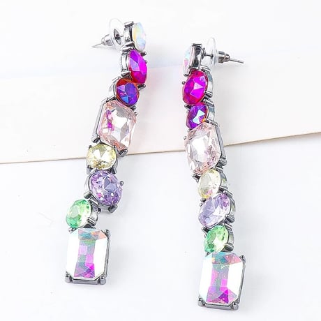 Aurora Crystal Long Pierce