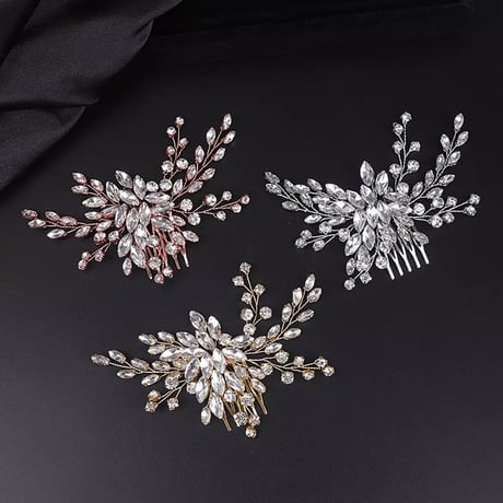 Crystal Leaf Head Jewelry/3color