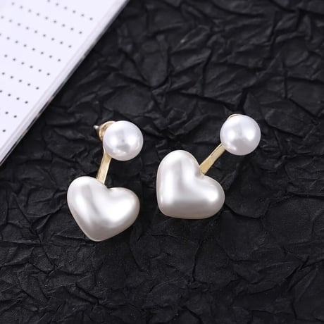 Pearl Drop Heart Pierce
