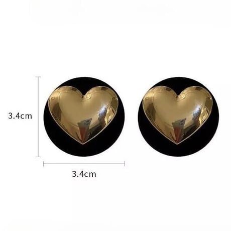 Heart Velvet Button Pierce
