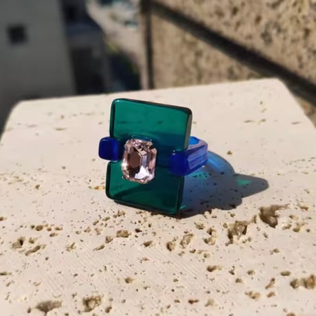 Skeleton Square Ring/6color