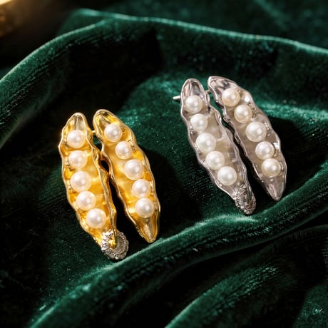 Metal Beans Pierce/2color