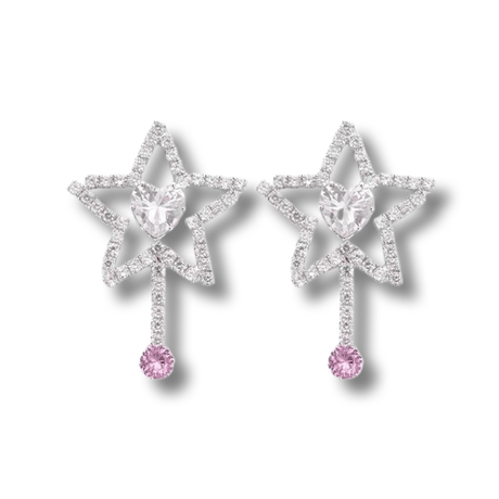 Star&Heart Crystal Pierce