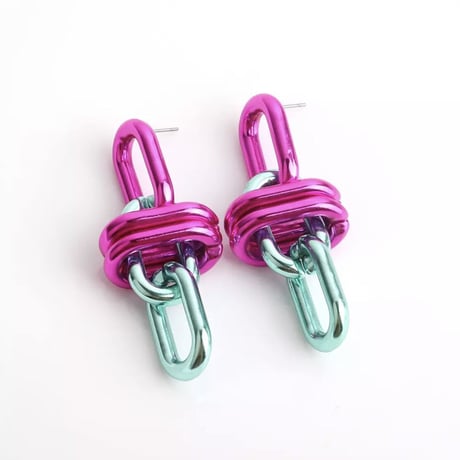 Bicolor Metallic Chain Pierce/6color