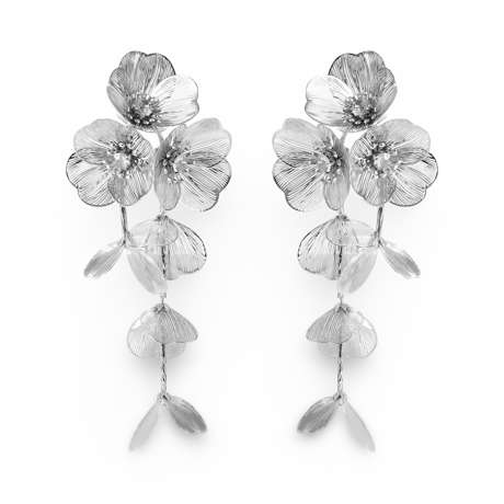 Flower Petal Tassel Pierce/5color