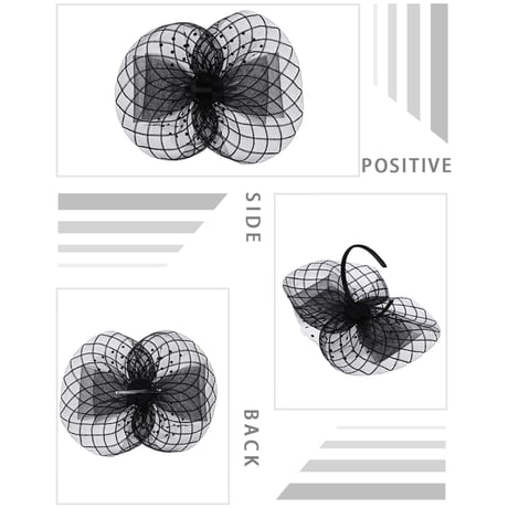Ribbon Tulle Fascinator/2color