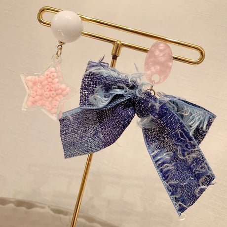 Asymmetry Denim Pierce