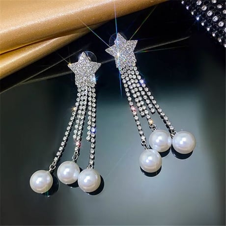 Star Fringe Pearl Pierce