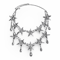 Star Big Crystal Double Necklace