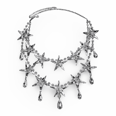 Star Big Crystal Double Necklace