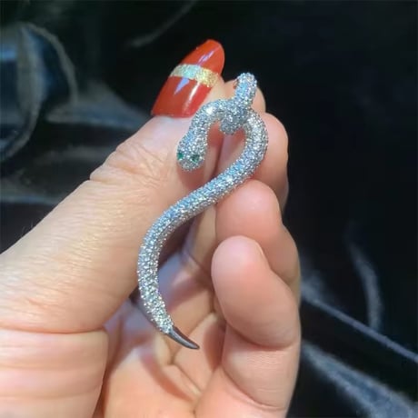 Snake Shape Pave Pierce