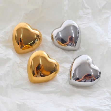 Plump Metal Heart Pierce/2color