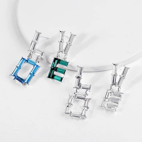 Asymmetry Crystal Love Pierce/2color