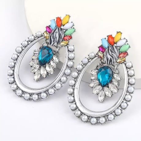 Colorful Zebra Stone Pierce