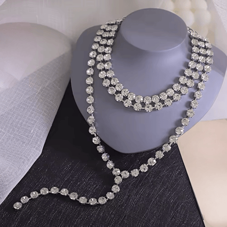 Crystal Double Choker Necklace
