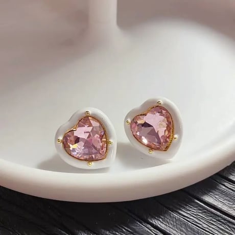 Heart Cubic Crystal Pierce