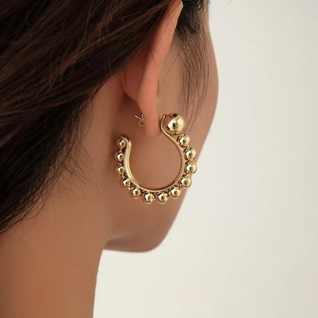 Metal Ball Line Pierce/2color